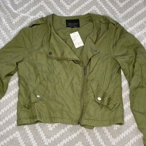 Sanctuary Green Moto Jacket